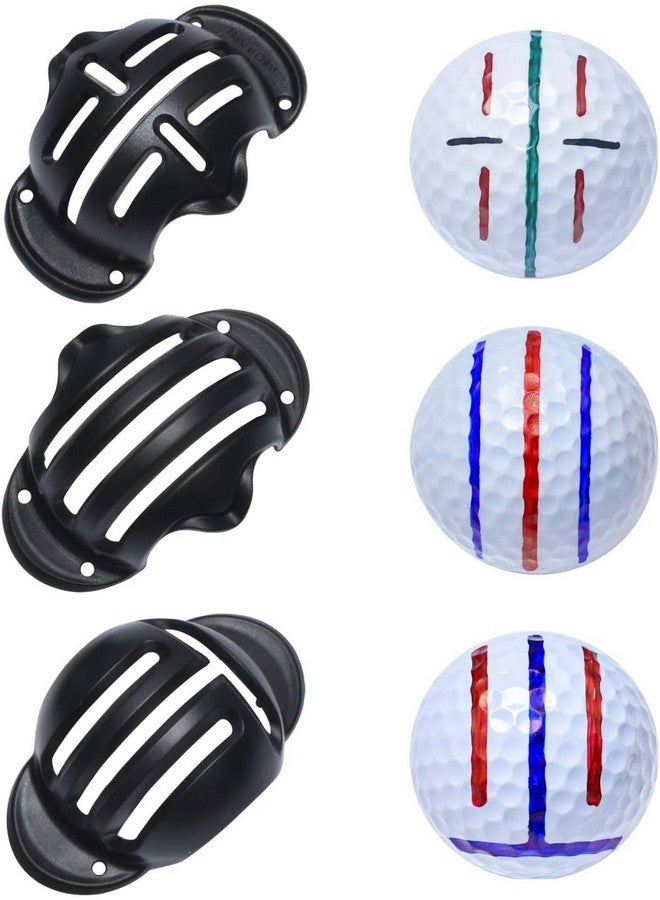 Cualfec 8 Pack Golf Ball Marker,Golf Ball Line Drawing Marker,Golf Ball Liner Golf Ball Marking Tool Kit Golf Accessories Golf Ball Marker Stencil - Image 2