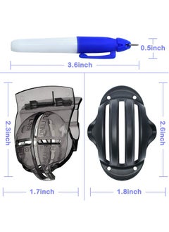 Cualfec 8 Pack Golf Ball Marker,Golf Ball Line Drawing Marker,Golf Ball Liner Golf Ball Marking Tool Kit Golf Accessories Golf Ball Marker Stencil  - Image 4