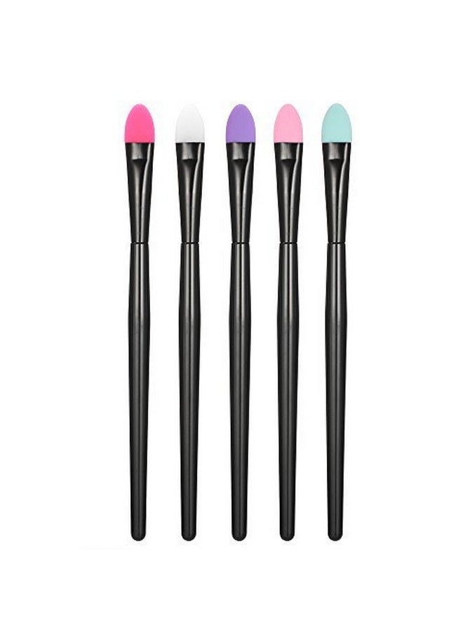 Decdeal - 5Pcs Silicone Makeup Brush Set Anself Professional Eyeshadow Brush Kit Mask Moisturizers Applicator Makeup Tools - Image 1