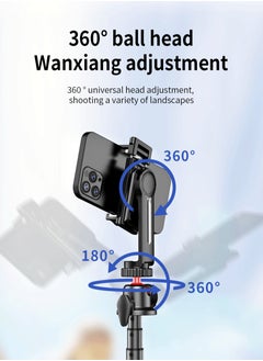 General 360 degree rotating mobile phone tripod, travel octopus tripod, suitable for iPhone ，smartphone，Ipad，DSLR，sports action camera, with Bluetooth wireless remote shutter  - Image 2