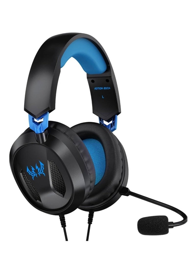 TIGER G3100 Wired Gaming Headset || Over-Ear Headphones with Noise--Isolating Memory Foam Ear Cushions, Adjustable Headband, and Omni-Directional Mic – Ideal for PS5, PS4, Xbox, Laptop, Tablet, Mobile | Enhanced Audio for Immersive Gaming & Streaming - Image 1