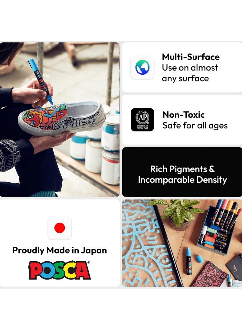 قلم رسم بوسكا PC-1M فائق الدقة 0.7 ملم – 16 لون متنوع، نعومة إضافية للرسم الدقيق، مثالي للفنانين، التلوين، التصميم، والمشاريع الإبداعية - Image 2