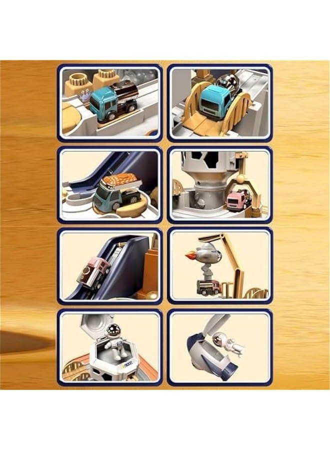 DURKU Rocket Edition Car Adventure Toy Set for Toddlers 3-5 Years - No Batteries, Infinite Loop Track, Perfect Birthday Gift for Boys and Girls  - Image 3