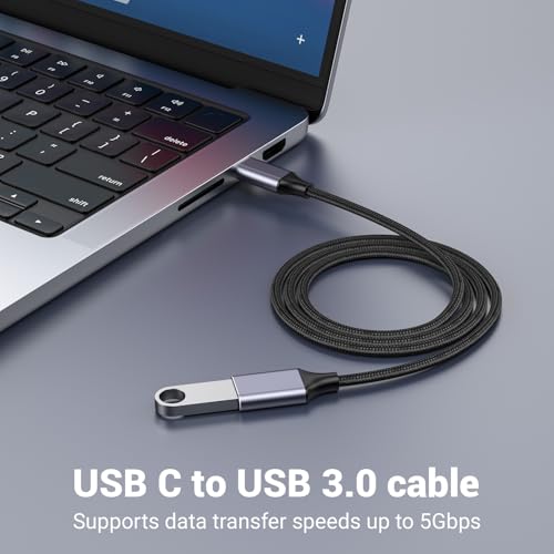 Pastall USB Female to USBC Male Cable Adapter2M66 FtUSB Female to USBc CableTypec to USB30 Adapterusba to c Male for PhoneLaptopTabletSwitch USBC Device - Image 3