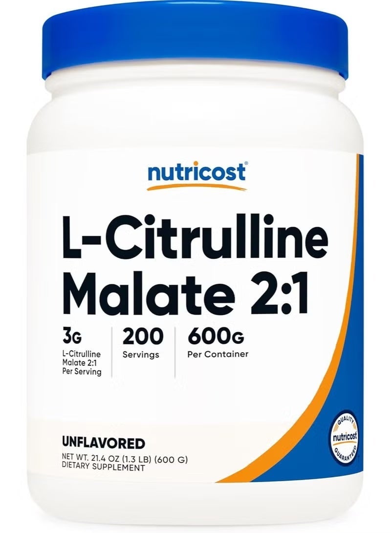 Nutricost L-Citrulline Malate Powder (2:1) 600g - Image 1