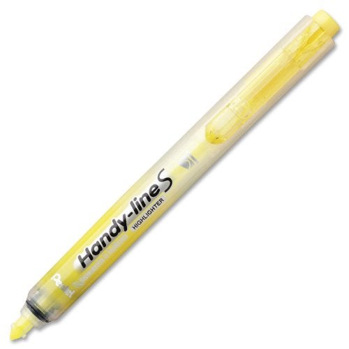Pentel Handy-line S Retractable and Refillable Highlighter, Yellow 12-Count (SXS15-G) - Image 4