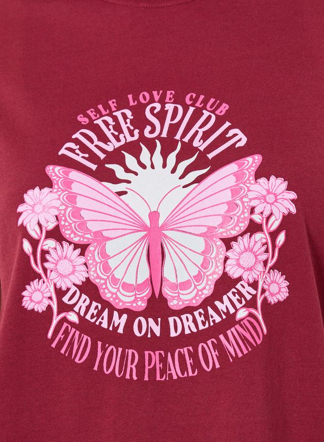 Styli Self Love Butterfly Print Top and Shorts Set - Image 3