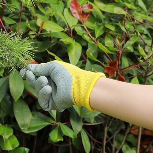 Serplex® Kids Gloves Safety Gardening Gloves Protective Rubber Coated Gardening Gloves Digging Gloves Field Trip Safety Gloves for Hands Protection, Ideal for Kids 5-7 Years Old - Image 3
