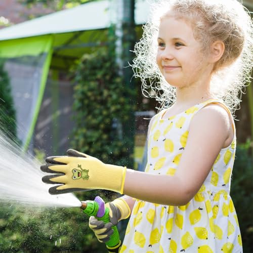 Serplex® Kids Gloves Safety Gardening Gloves Protective Rubber Coated Gardening Gloves Digging Gloves Field Trip Safety Gloves for Hands Protection, Ideal for Kids 5-7 Years Old - Image 4