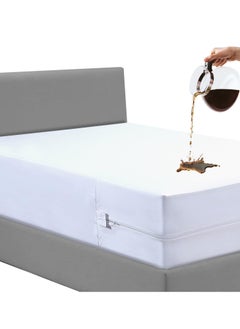 Bedsure Bedsure Waterproof Super King Zipped Bed Bug Mattress Protector - anti Allergy dust mite mattress cover, fully Mattress Encasement with Zip super king (182 x 200 +30cm)  - Image 1