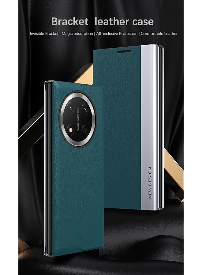 erorex Magnetic Case Compatible With Honor X9C 5G 2024 With Bracket Lightweight Leather Magnetic Shockproof And Drop Protective Case Pink - Image 2