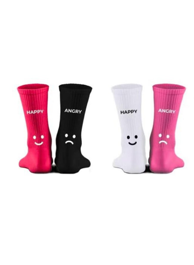 شراب بتصميم مميز 2 ازواج كل زوج مختلف الالوان - Image 1