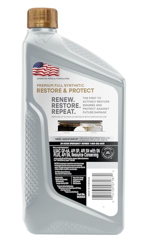 Valvoline Restore & Protect Full Synthetic 5W-30 Motor Oil 1 QT, Case of 6 - Image 3