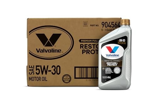 Valvoline Restore & Protect Full Synthetic 5W-30 Motor Oil 1 QT, Case of 6 - Image 1