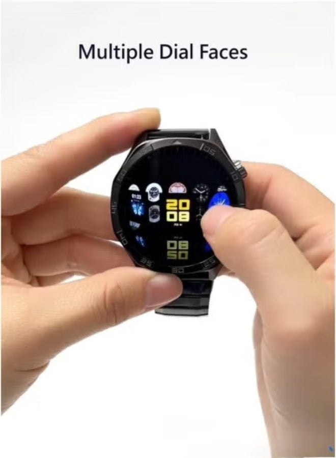 Smart Watch with AMOLED Display, Wireless Charging, Multi-Strap Design, Fitness Tracking Smartwatch for Daily Use and Sports - Image 4