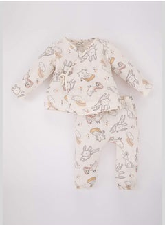 DeFacto 2 Pack BabyGirl Wrap Knitted Set  - Image 1