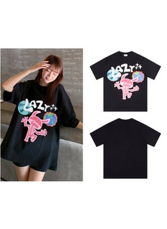 Broken Planet Cartoon Logo Cotton Tee 316 black