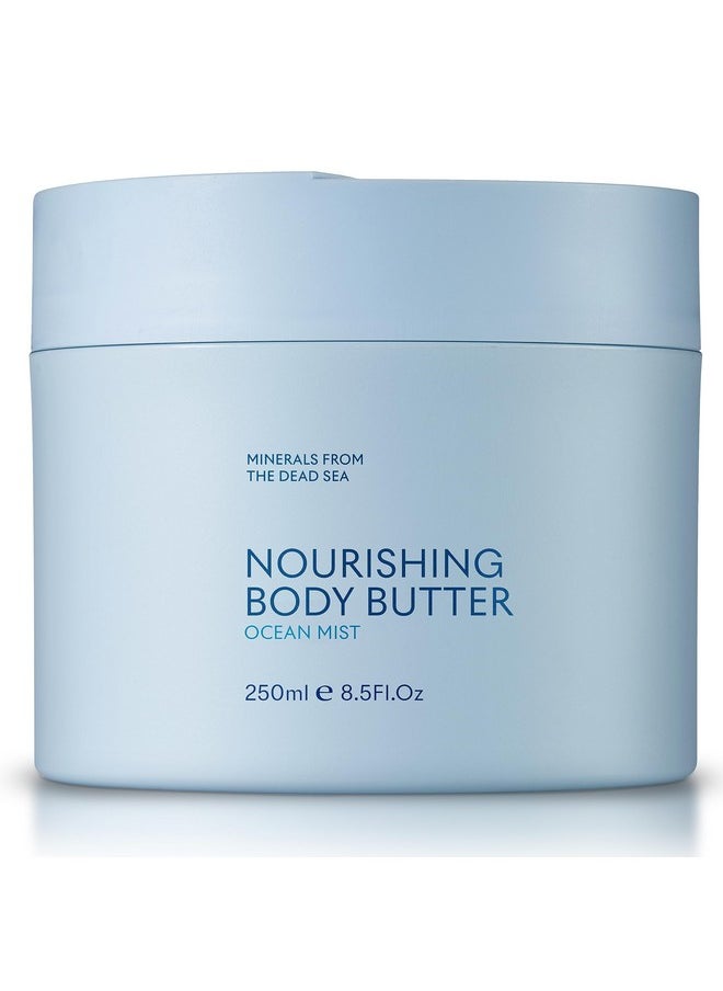 Seacret - SEACRET OCEAN MIST BODY BUTTER: Hydrating Body Moisturizer Cream with Shea and Cocoa Butter, Vitamins E & C, and Dead Sea Minerals for All Skin Types, 8.5 FL. OZ, Ocean Mist - Image 1