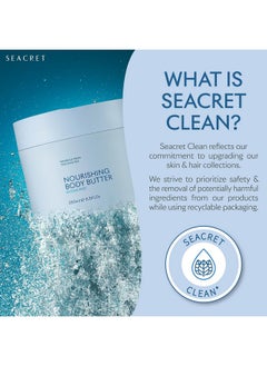 Seacret SEACRET OCEAN MIST BODY BUTTER: Hydrating Body Moisturizer Cream with Shea and Cocoa Butter, Vitamins E & C, and Dead Sea Minerals for All Skin Types, 8.5 FL. OZ, Ocean Mist  - Image 4