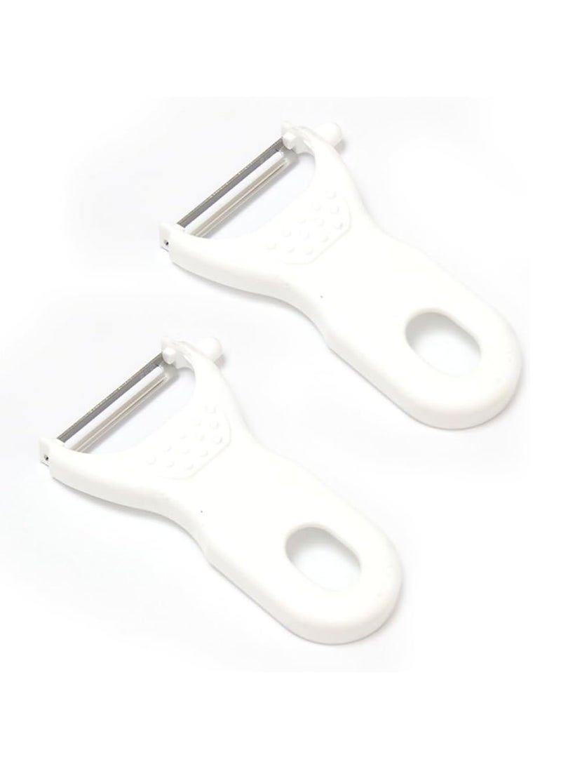 Generic - Set of 2 V-Shaped Vegetable Peelers – Ultra-Sharp Stainless-Steel Blade - Image 1