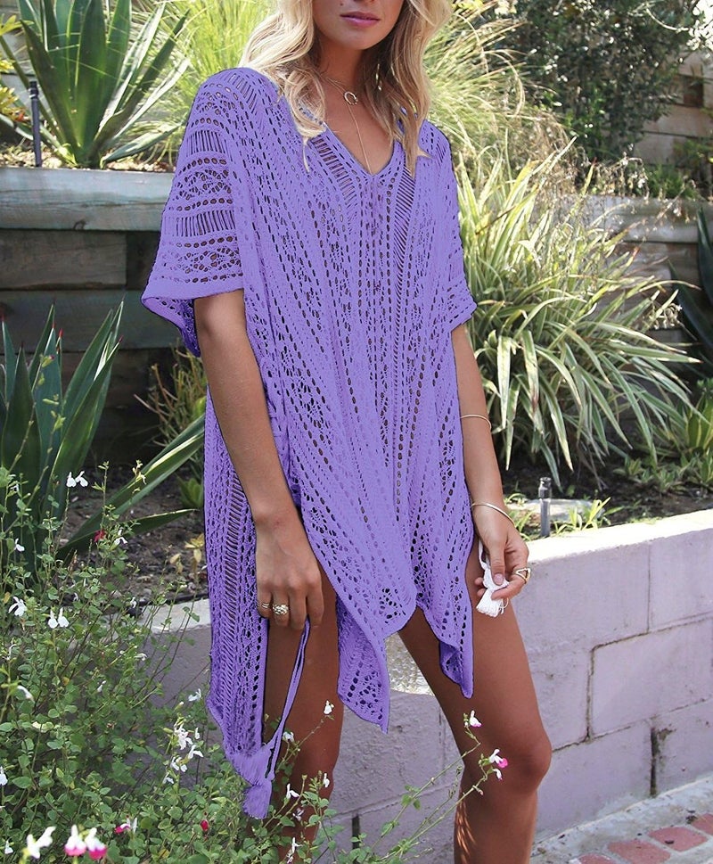 HARHAY Women's Summer Swimsuit Bikini 2023 Beach Swimwear Crochet Cover up - Image 2