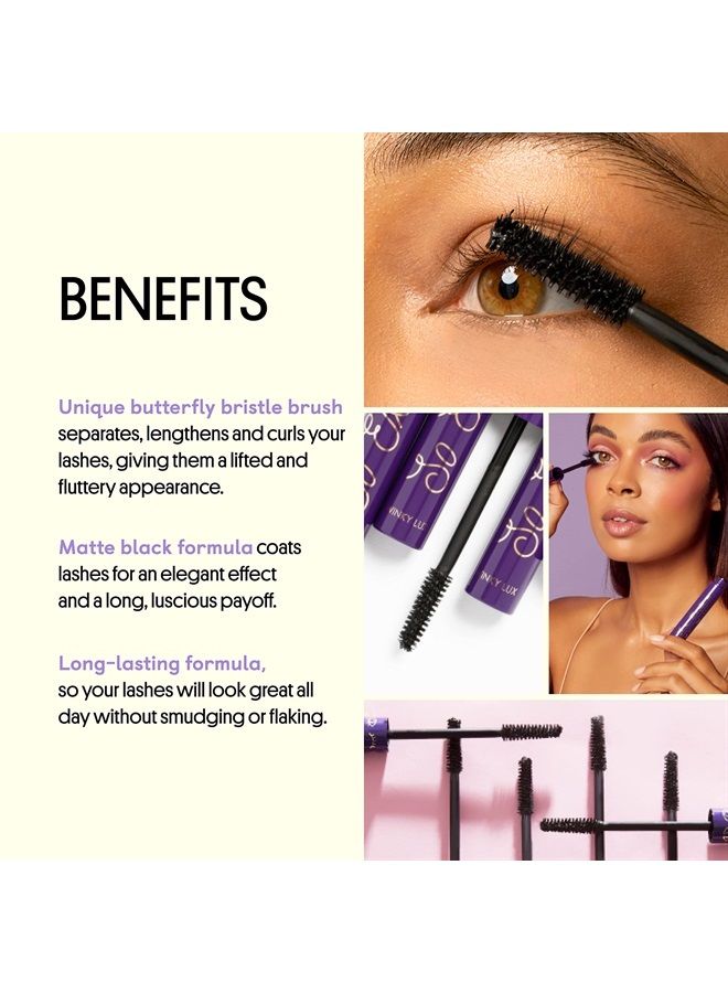 Winky Lux So Extra Mascara, Voluminous Mascara and Lengthening Mascara - Black Mascara Eye Makeup - Image 3