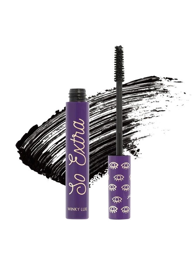 Winky Lux So Extra Mascara, Voluminous Mascara and Lengthening Mascara - Black Mascara Eye Makeup - Image 1