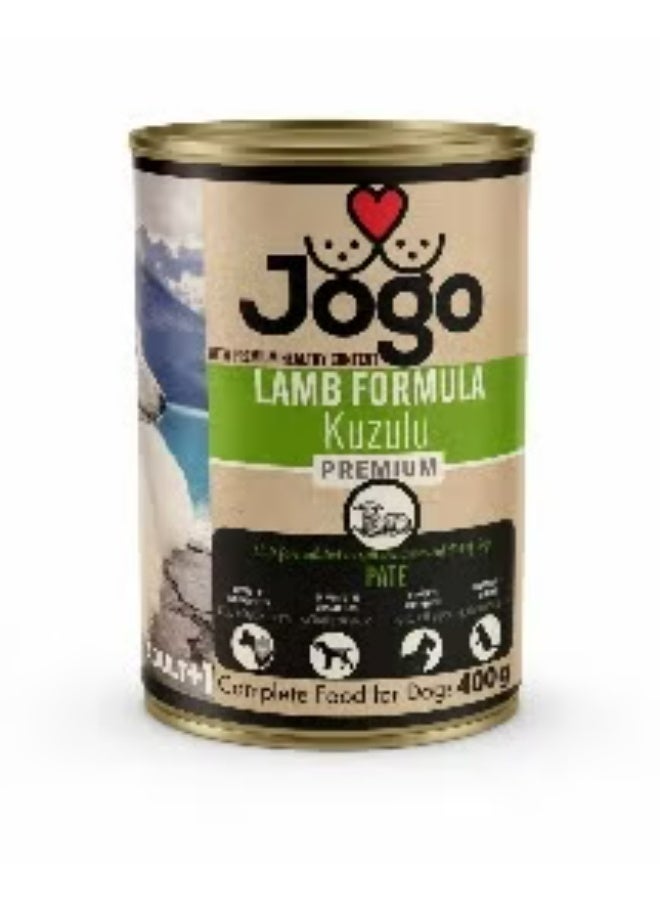 Jogo Pate Can Food For Adult Dog Lamb 400 GM Pack of 6