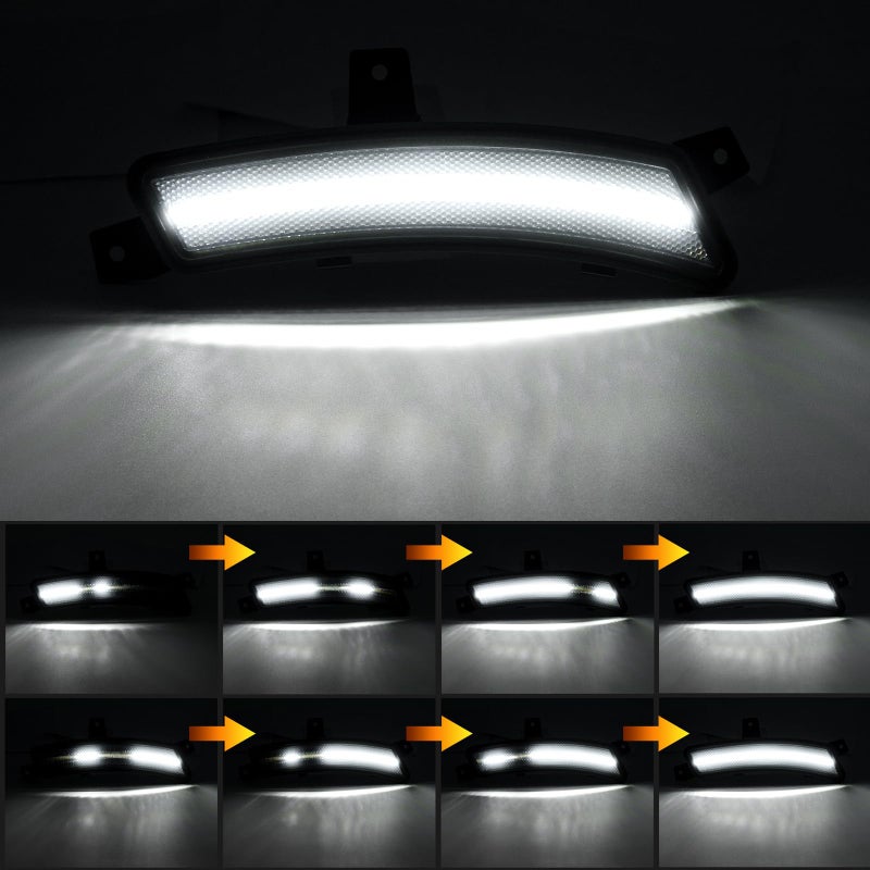 Mynoway Smoked Lens LED Side Marker Lights Fit for 2025 Yukon/Yukon XL/Tahoe/Suburban/Escalade/Escalade ESV(6th Gen) Driver Passenger Sidemarkers Lamp White Front Fender Lamp Kit - Image 5