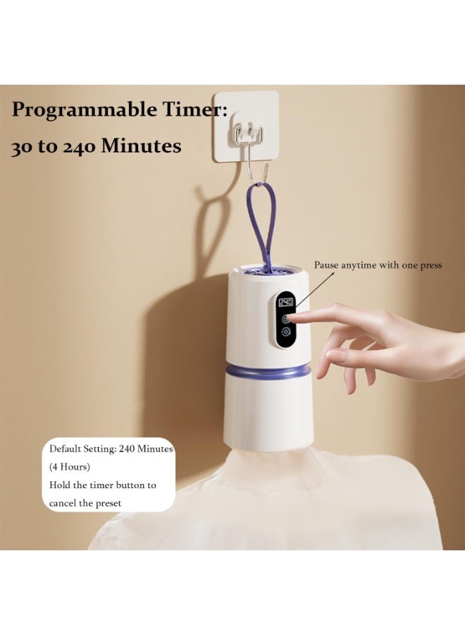 LBMT Portable Clothes Dryer with Timer, Portable Dryer with 360° Hot Air Technology & Dry Bag, Quiet Operation Mini Laundry Dryers, 30-240 Min Timer, for Travel, Apartment, RV, Dorm - Image 4