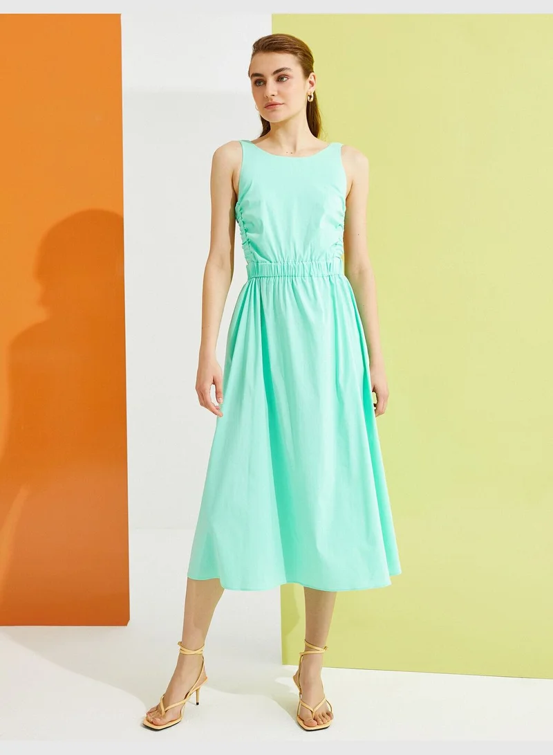 KOTON Back Detailed Dress Cotton