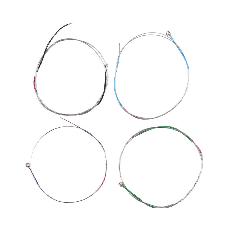 Violin Strings Type 2 Silver - 4-Piece G-D-A-E Set With Nickel Plated Ball End, Stainless Steel E String & Solid Steel Core Aluminum Wound Strings For Warm Vibrant Tone, Individually Sealed For Corros - Image 1