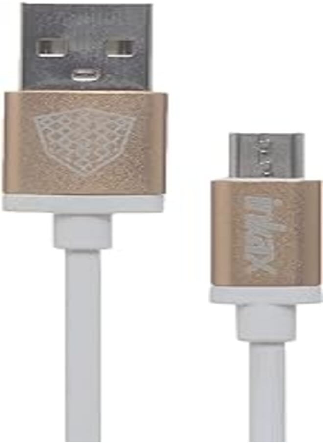 Inkax Inkax Ck-09-Micro Cable Led 2.1A 1M For IOS - White Gold 