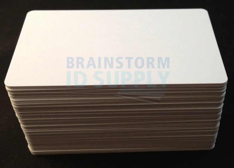 Brainstorm ID Inkjet PVC Cards (50 Pack) - Inkjet Printable PVC ID Cards with 's Enhanced Ink Receptive Coating - Waterproof and Double Sided Printing - Works with Epson and Canon Inkjet Printers - Image 2