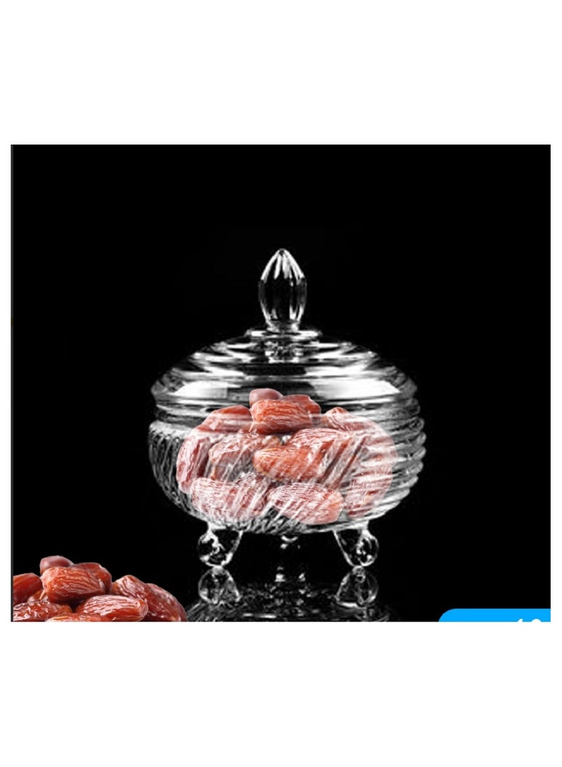 Crystal date with lid - Image 1