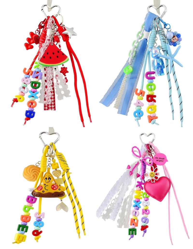 eswala Paracord Keychain Bag Charms Paracord Rope Keychain Bag Charm 12pcs Colorful Braided Code Charms for Purse Handmade Rope Key Chain Backpack Handbag Decoration Accessories - Image 4