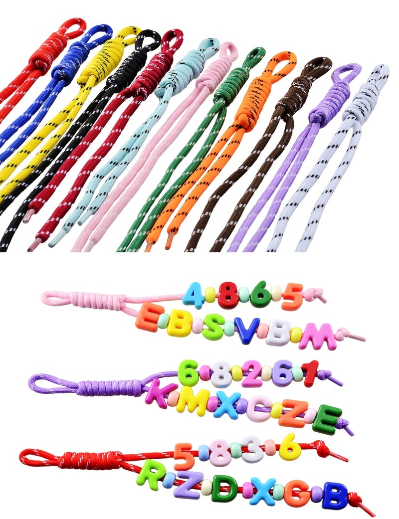 eswala Paracord Keychain Bag Charms Paracord Rope Keychain Bag Charm 12pcs Colorful Braided Code Charms for Purse Handmade Rope Key Chain Backpack Handbag Decoration Accessories - Image 2