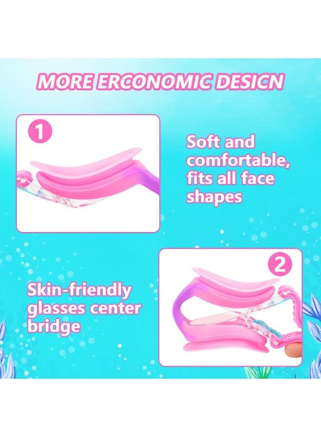 NAKODU Kids Swimming Goggles Kids 6-14 Anti Fog Swim Goggles No Leaking Girls Swimming Goggles UV Protection Childrens Goggle Swim Glasses - Image 5