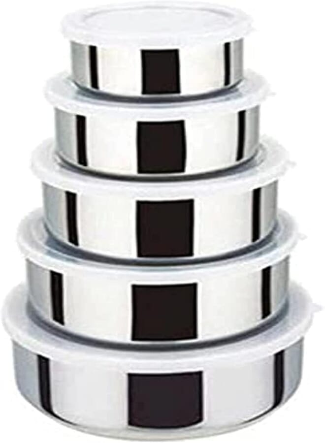 Spaceshoop Stainless Steel Containers Set (5 Pieces)