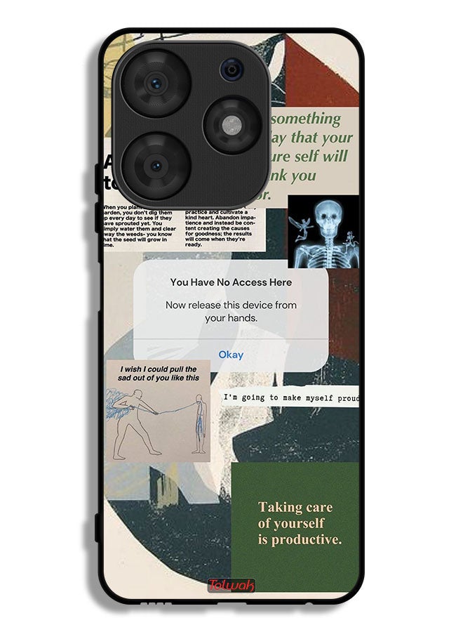 Tolwak Tecno Spark 10 Pro Protective Case Cover Allow Yourself To Grow - Image 1