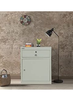 RIGID Steel Bedside pedestal Grey 50x40x45cm  - Image 1