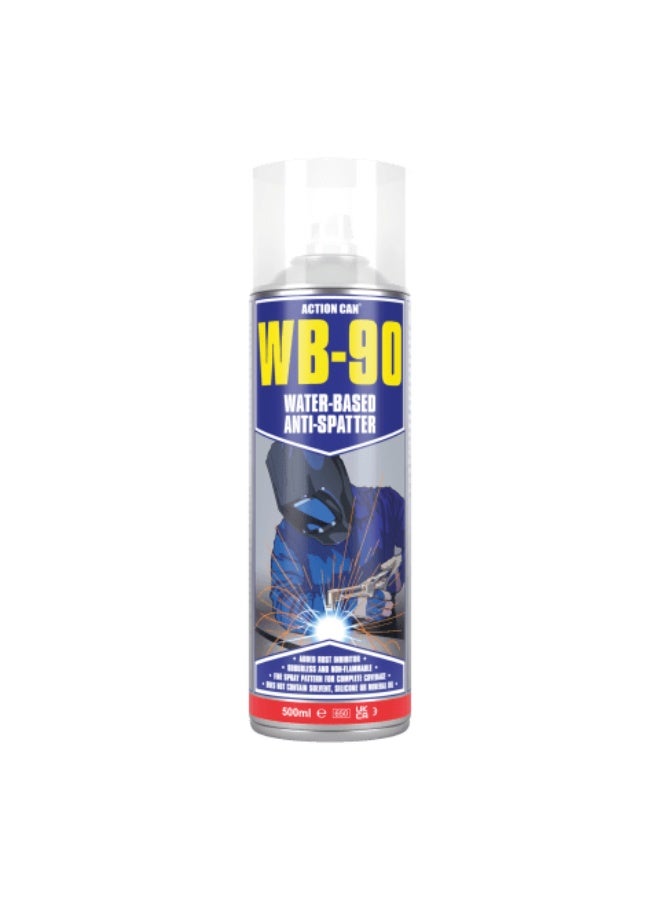 ®ACTION CAN WB-90 Water-based anti-spatter 500ML Water-based anti-welding spray prevents weld spatter from sticking and makes cleaning easier. - Image 1