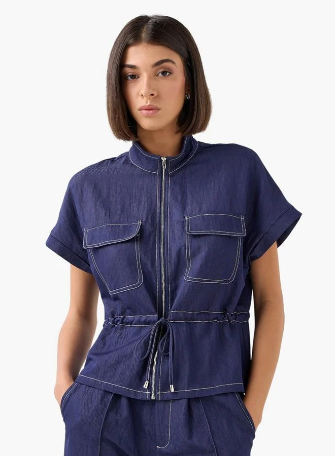 سبلاش فيڤ Drawstring Shirt with Extended Sleeves