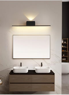 LOOPITYS Living room Wall Sconce Lights Black - LED Bathroom Vanity Lights Over Mirror Wall Lighting Fixtures 15W Warm White 3000K Modern Aluminum Wall Lamp for Bathroom Bedroom Living Room, 80CM  - Image 5