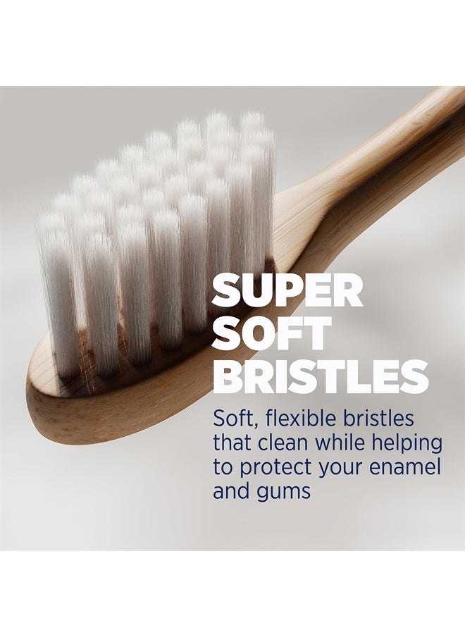 Lumineux - Sonic Electric Toothbrush for Adults - Bamboo Heads - Crystalline (Light Blue) - Includes 2 Super Soft Bristle Bamboo Tooth Brush Heads, Charging Station & USB Charge Cord - Rechargeable - Image 1