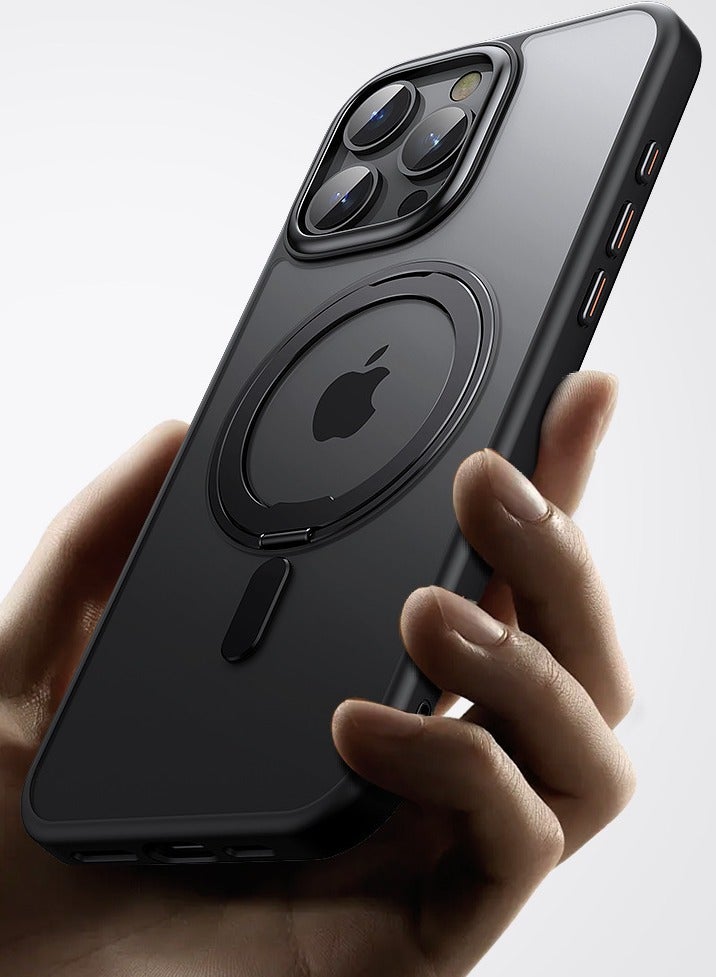 general Case for iPhone 16 Pro Case Magnetic Phone Case Compatible with MagSafe, Soft TPU Bumper Hard Translucent Matte Back Slim Fit Shockproof Protective Cover for Men Women Girls - Image 3