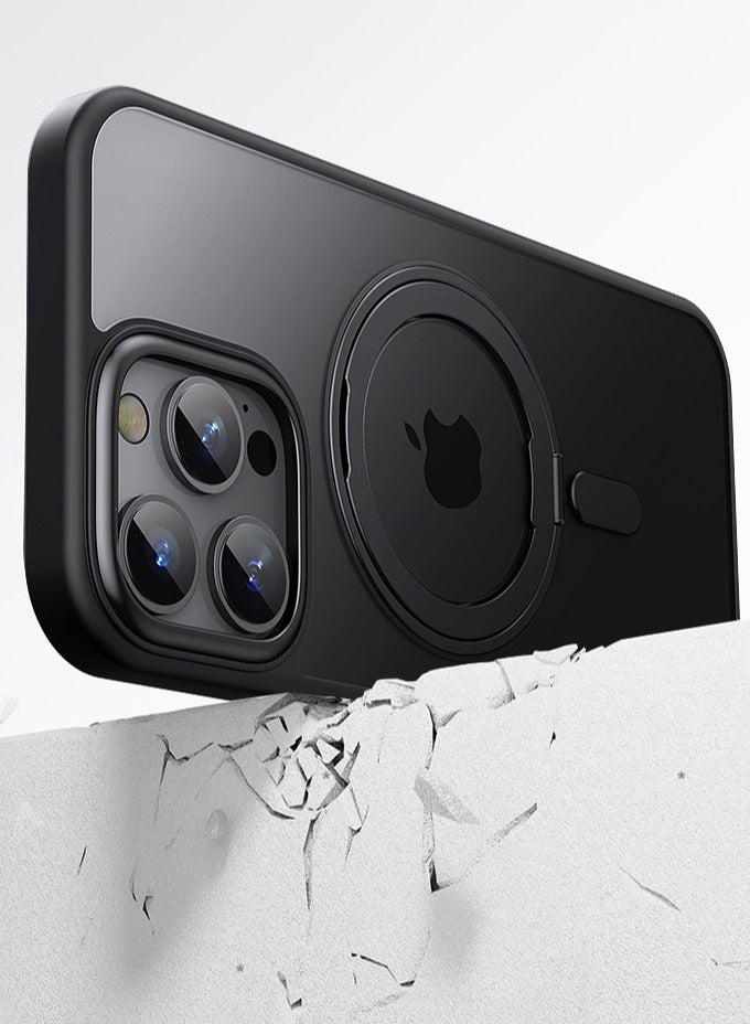 general Case for iPhone 16 Pro Case Magnetic Phone Case Compatible with MagSafe, Soft TPU Bumper Hard Translucent Matte Back Slim Fit Shockproof Protective Cover for Men Women Girls - Image 2