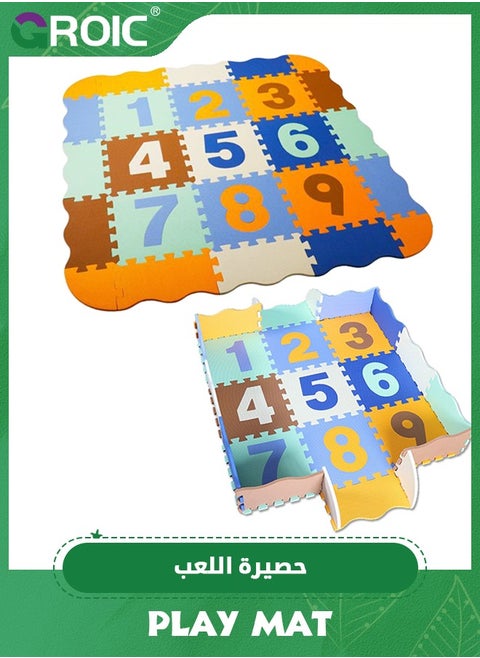 Baby Puzzle Mat,Foam Play Mat Baby Play Mat Foam Floor Tiles with Numbers,Interlocking Foam Tiles Foam Puzzle Floor Mat Baby Crawling Mat,Foam Puzzle Playmat for Kids
