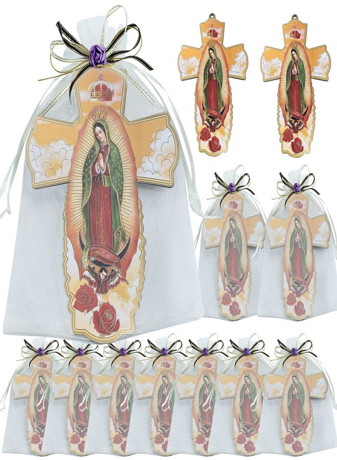 WE Memorial favor 12PCS Our Lady of Guadalupe Wall Cross/Recuerdos para Novenario Aniversario (purple) - Image 1