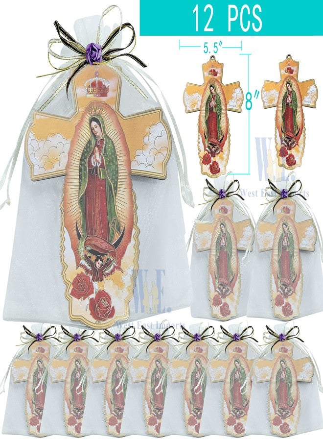 WE Memorial favor 12PCS Our Lady of Guadalupe Wall Cross/Recuerdos para Novenario Aniversario (purple) - Image 2